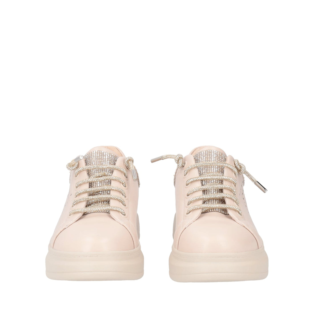 SNEAKER JULIETTE CON STRASS COLORE NUDE