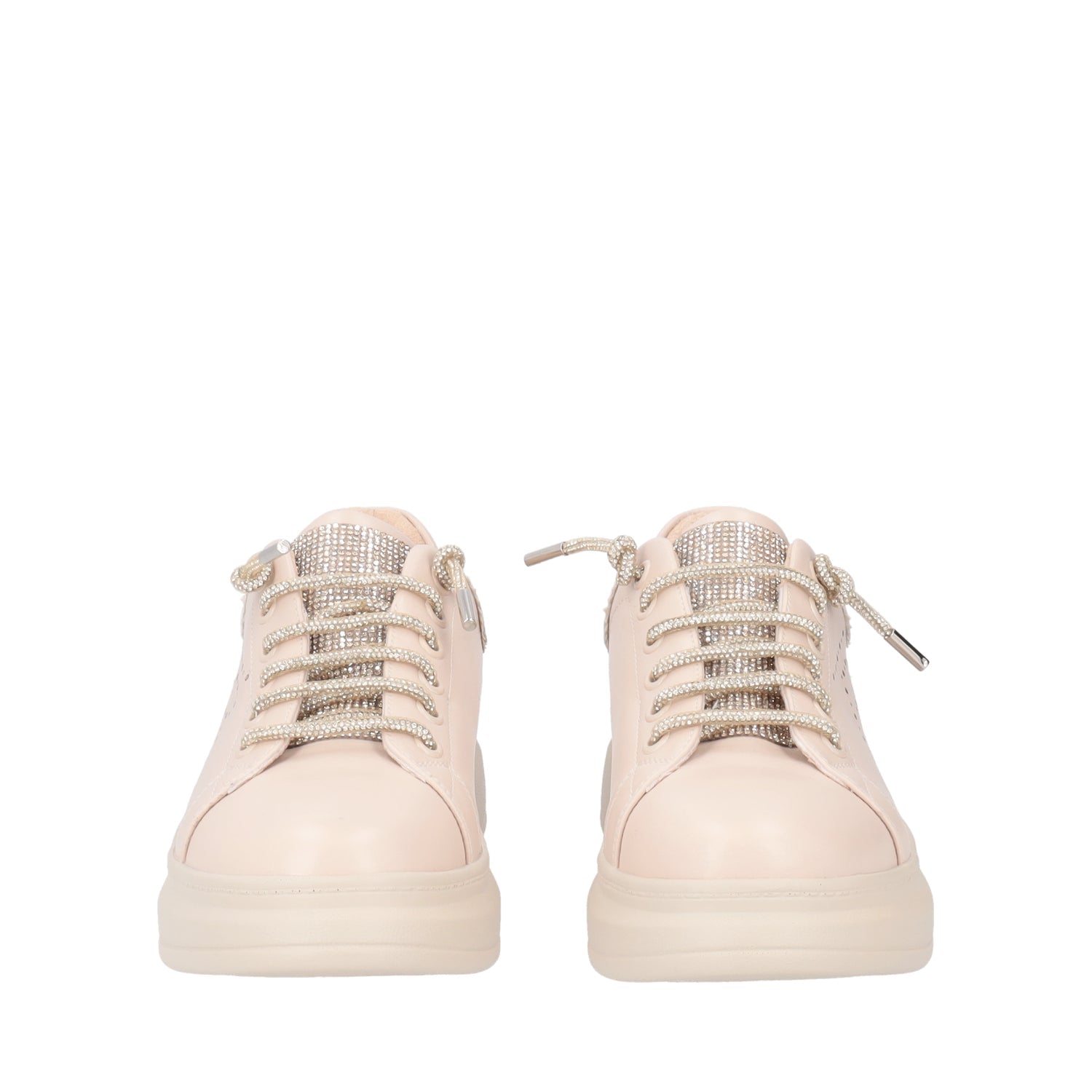 SNEAKER JULIETTE CON STRASS COLORE NUDE