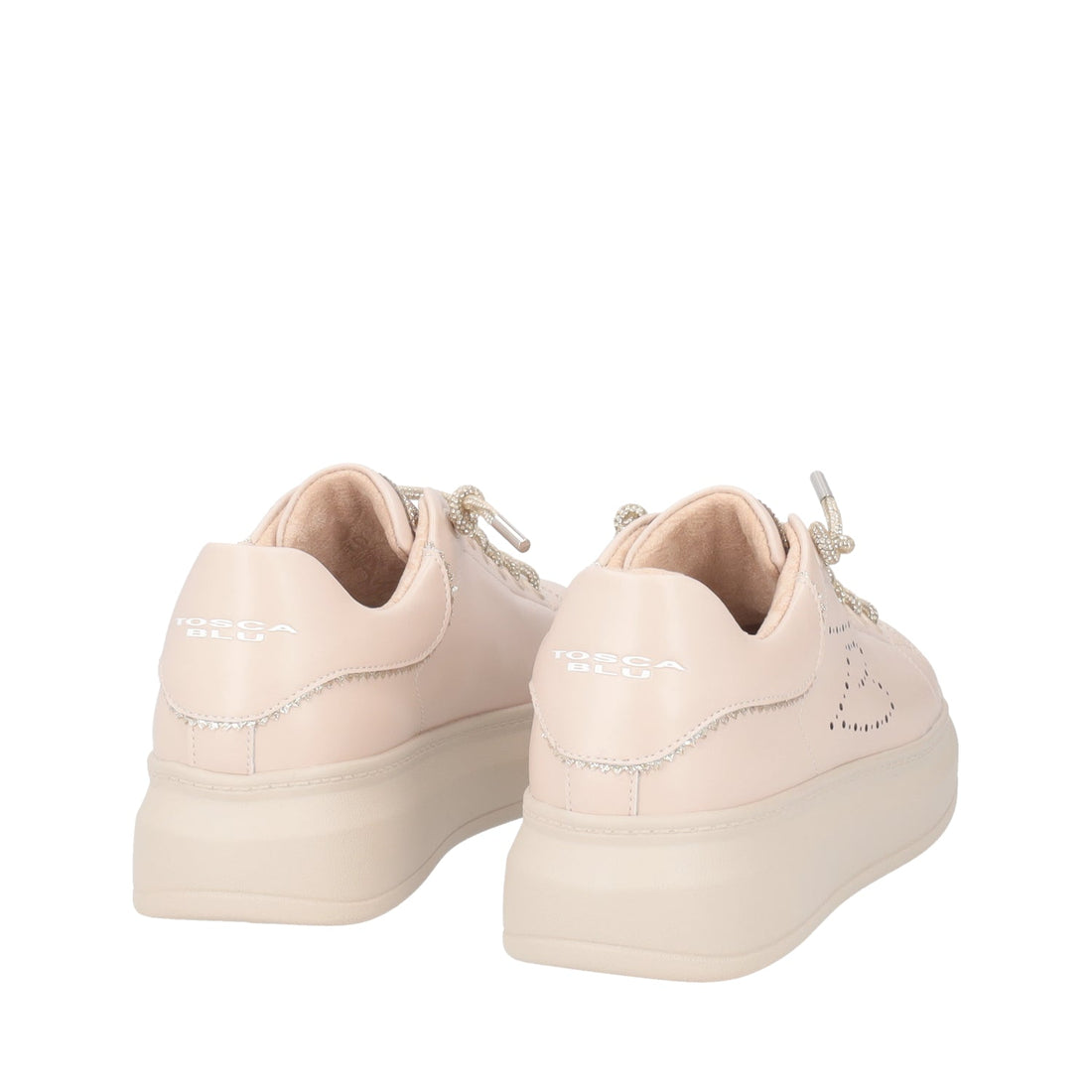 SNEAKER JULIETTE CON STRASS COLORE NUDE