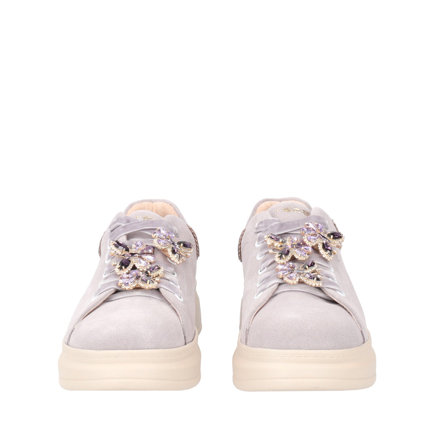 SNEAKER JULIETTE IN PELLE SCAMOSCIATA COLORE MALVA