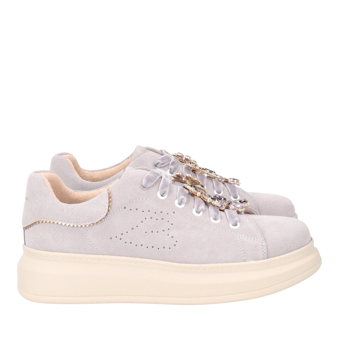 MALLOW JULIETTE SNEAKER IN SUEDE WITH BUTTERFLIES