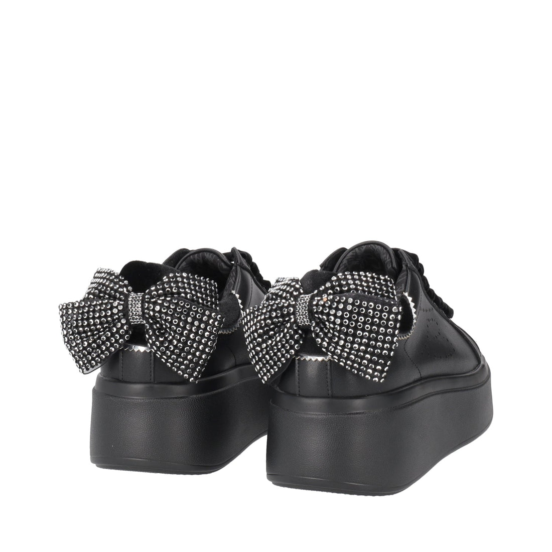 SNEAKER LILY CON FASCIA IN STRASS COLORE NERO