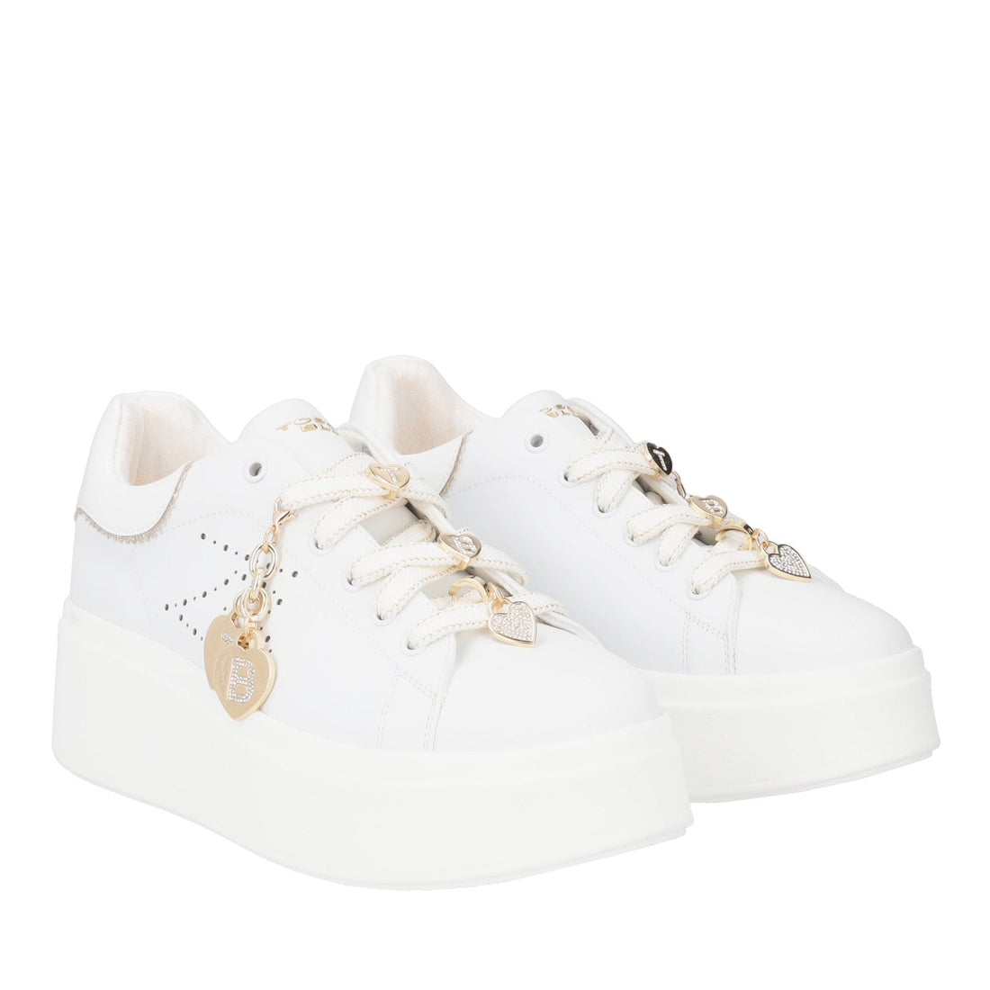 WHITE LILY SNEAKERS WITH CHARMS