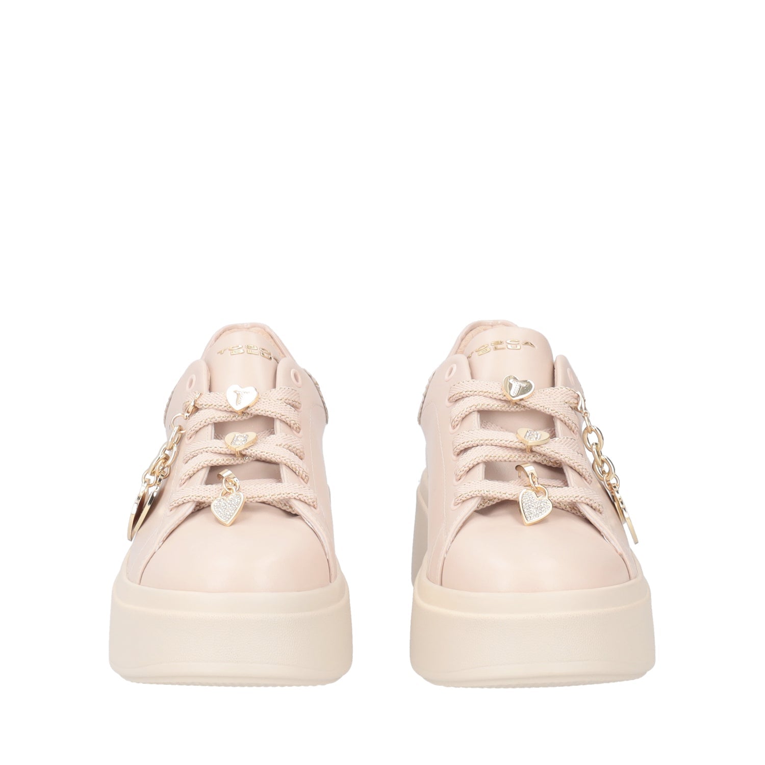 SNEAKER LILY CON CHARMS COLORE NUDE