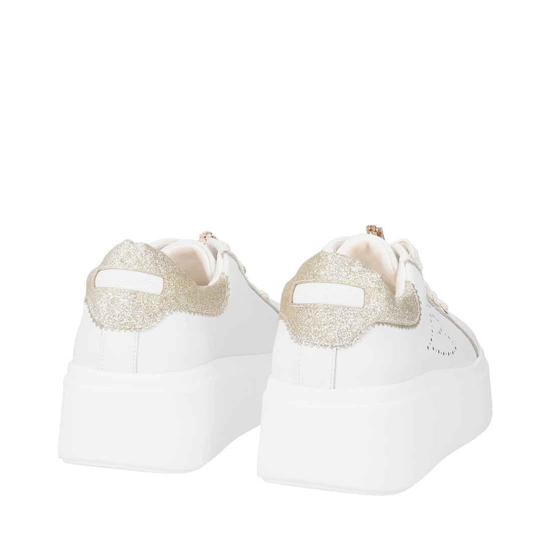 WHITE LILY SNEAKERS WITH RHINESTONES ACCESSORIES