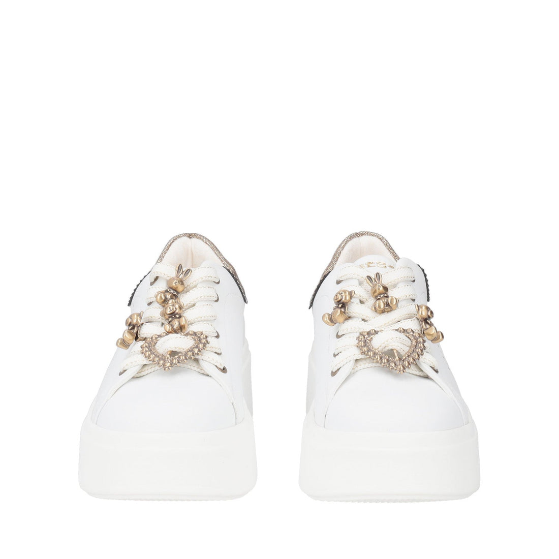 WHITE LILY SNEAKER IN LEATHER WITH ACCESSORIES