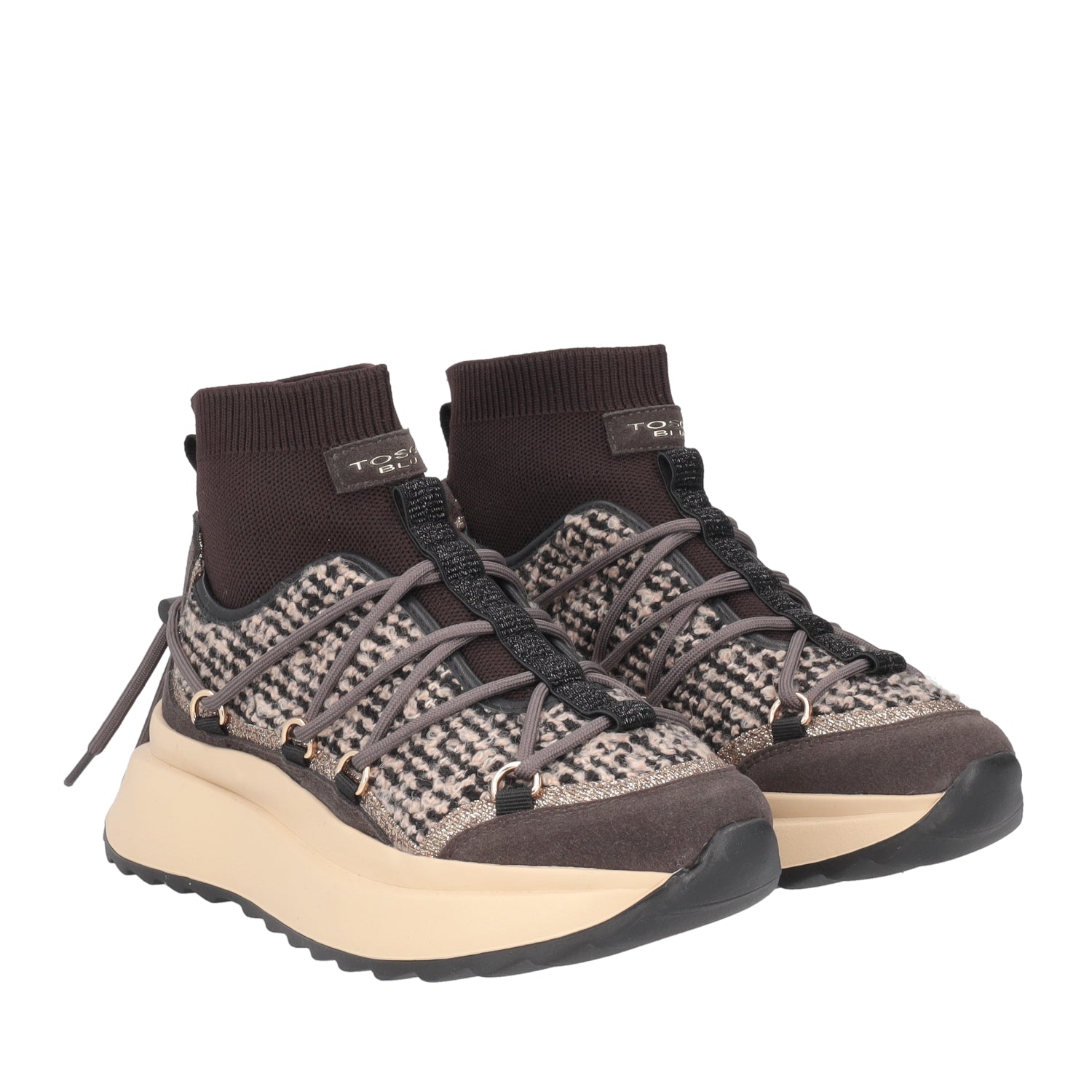 DARK BROWN ALASKA SNEAKERS IN FABRIC