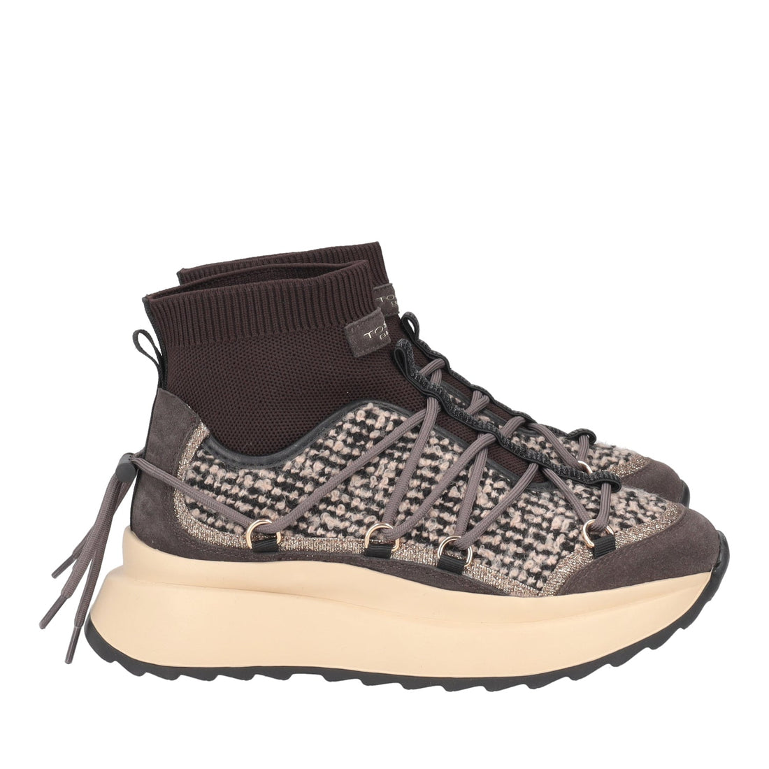 DARK BROWN ALASKA SNEAKERS IN FABRIC