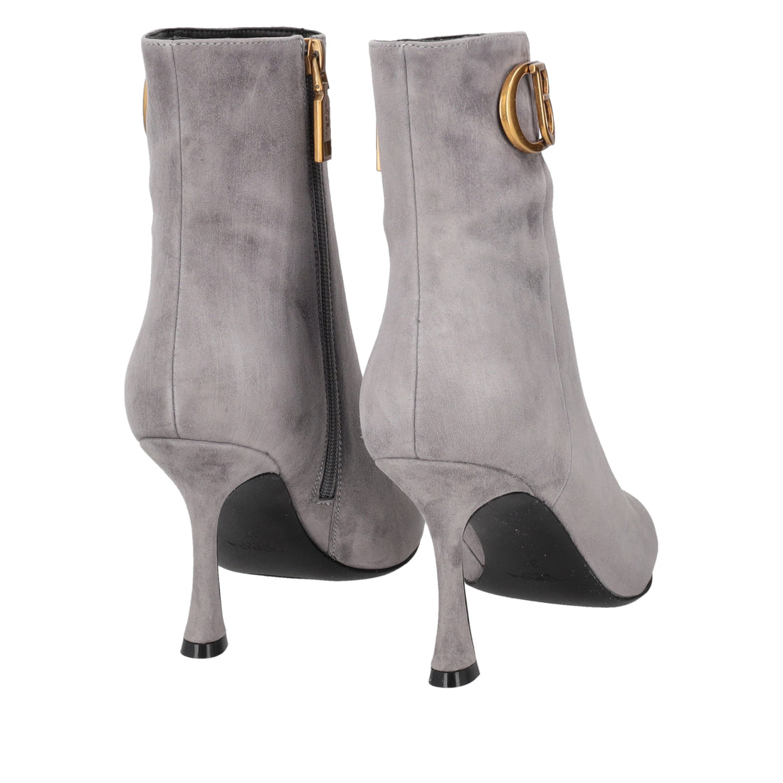 DARK GREY ICY ANKLE BOOT IN SUEDE