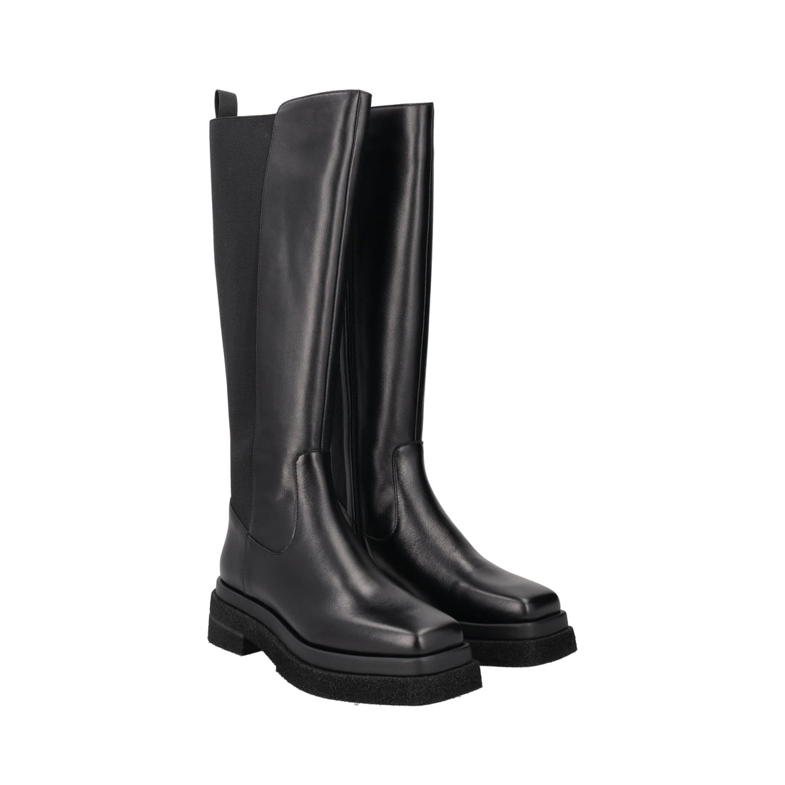 BLACK ROCKIES LEATHER BOOT WITH ELASTIC