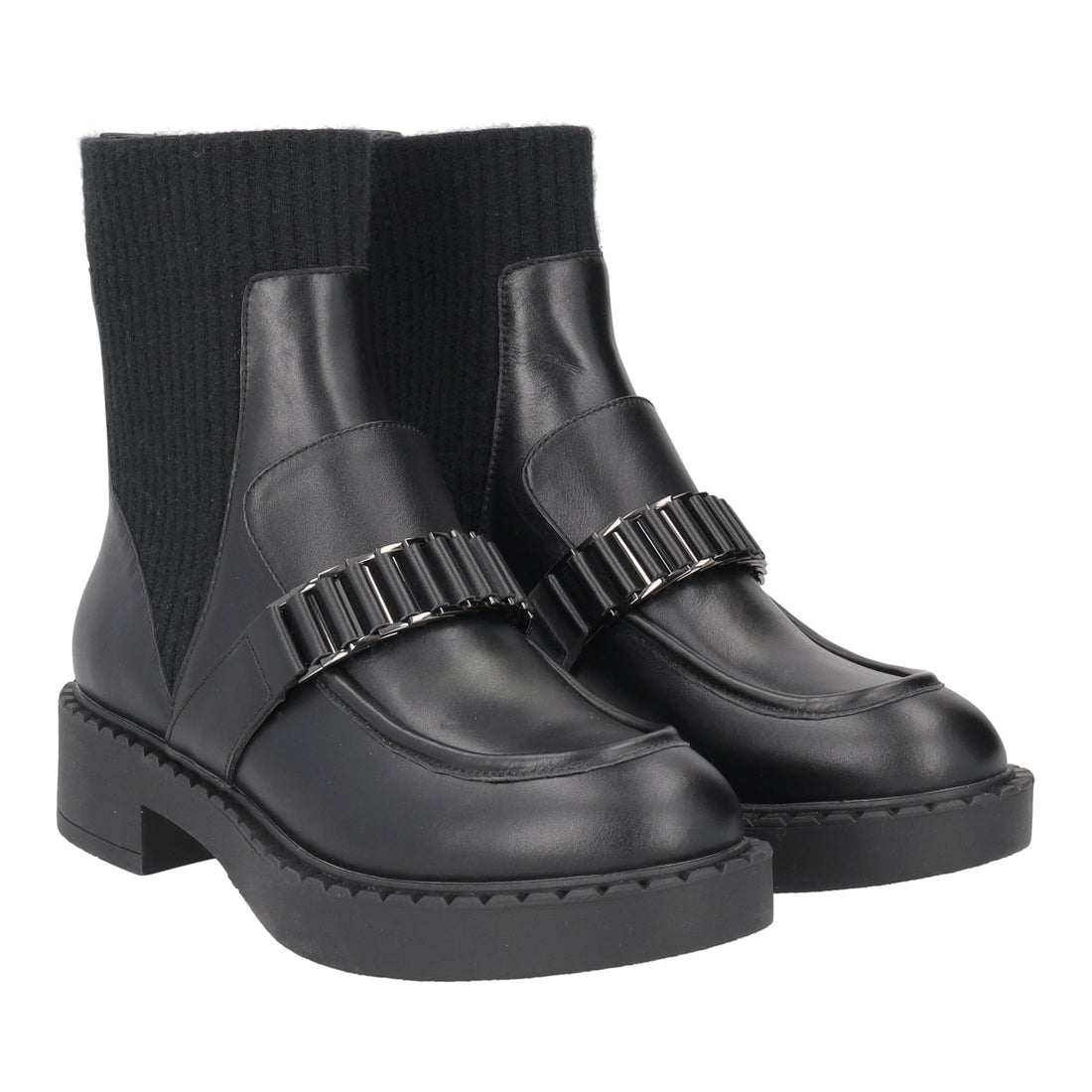 BLACK SESTRIERE BOOT WITH ACCESSORY