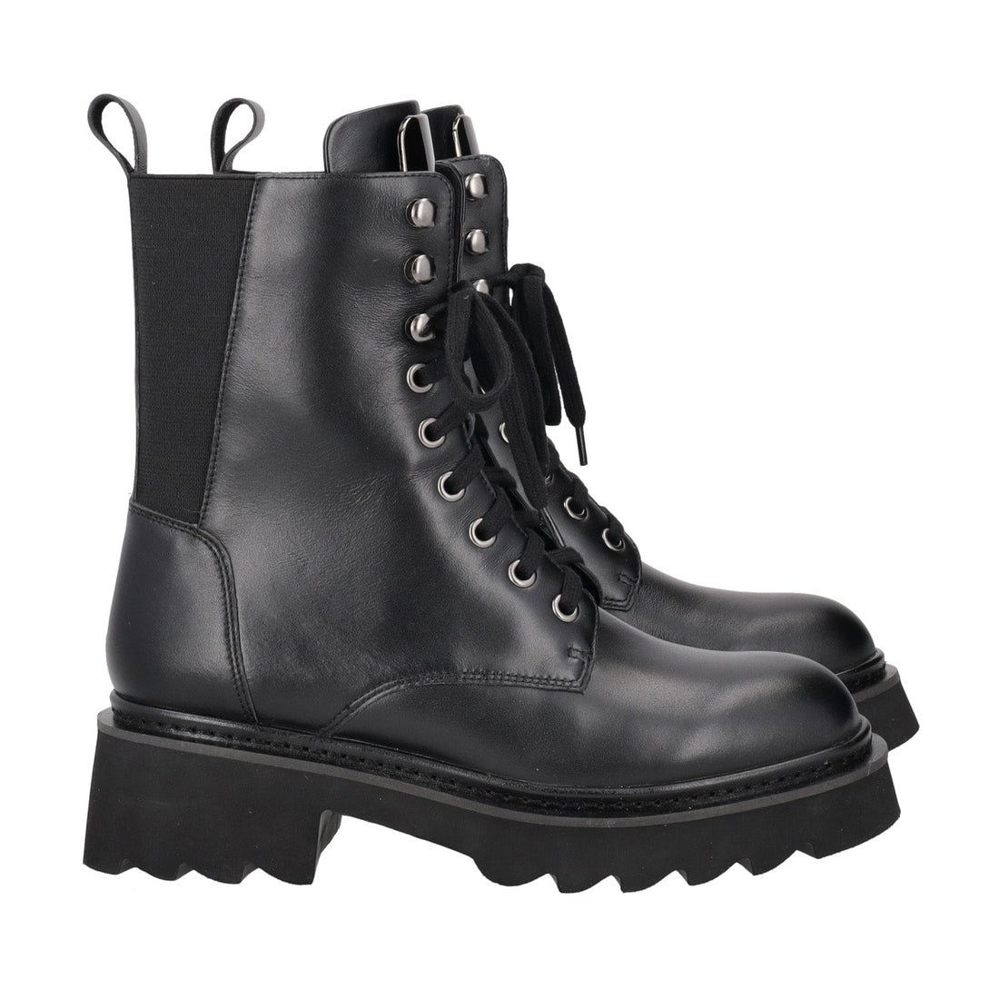 BLACK SHASTA LACED ANKLE BOOT