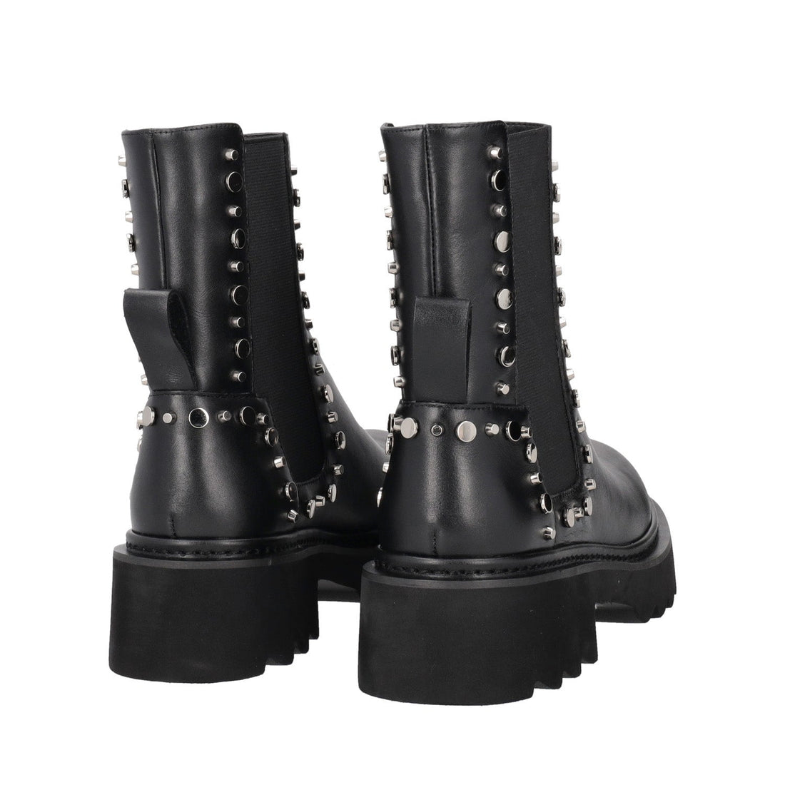 BLACK SHASTA ANKLE BOOT WITH STUDS