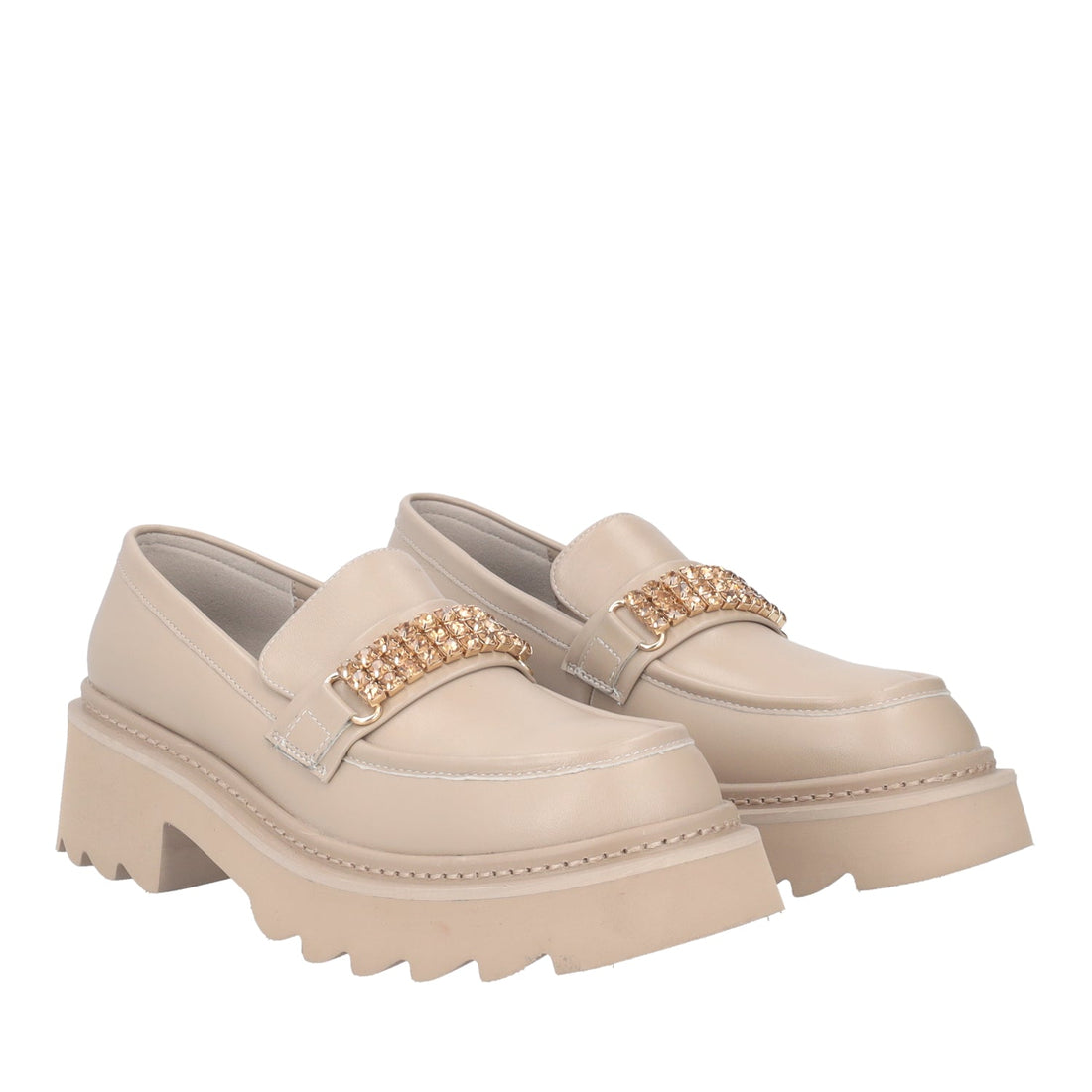 MOCASSINO SHASTA CON ACCESSORIO COLORE BEIGE