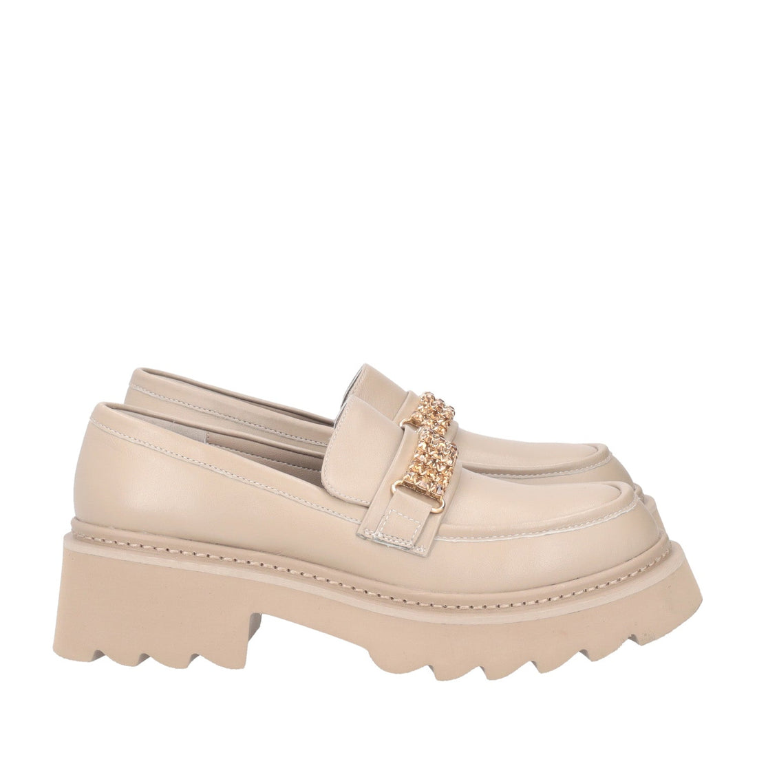 MOCASSINO SHASTA CON ACCESSORIO COLORE BEIGE