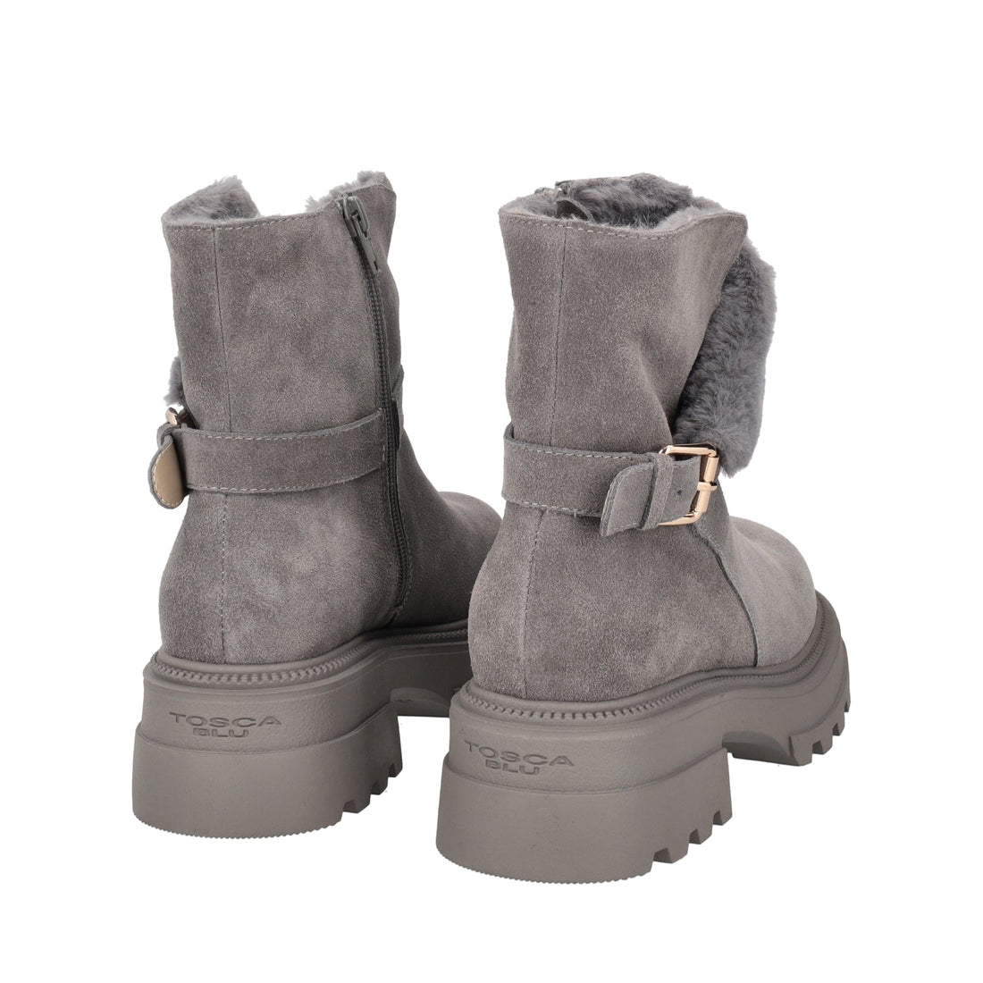 STIVALETTO SUNVALLEY IN PELLE COLORE GRIGIO SCURO