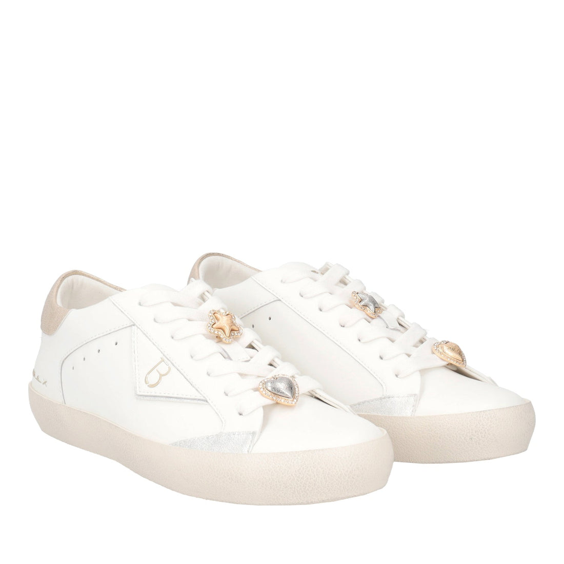 Sneaker Sirius con accessori colore latte/oro