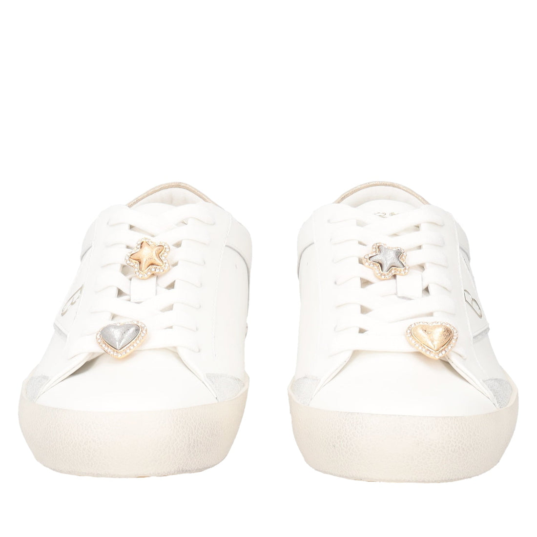 Sneaker Sirius con accessori colore latte/oro