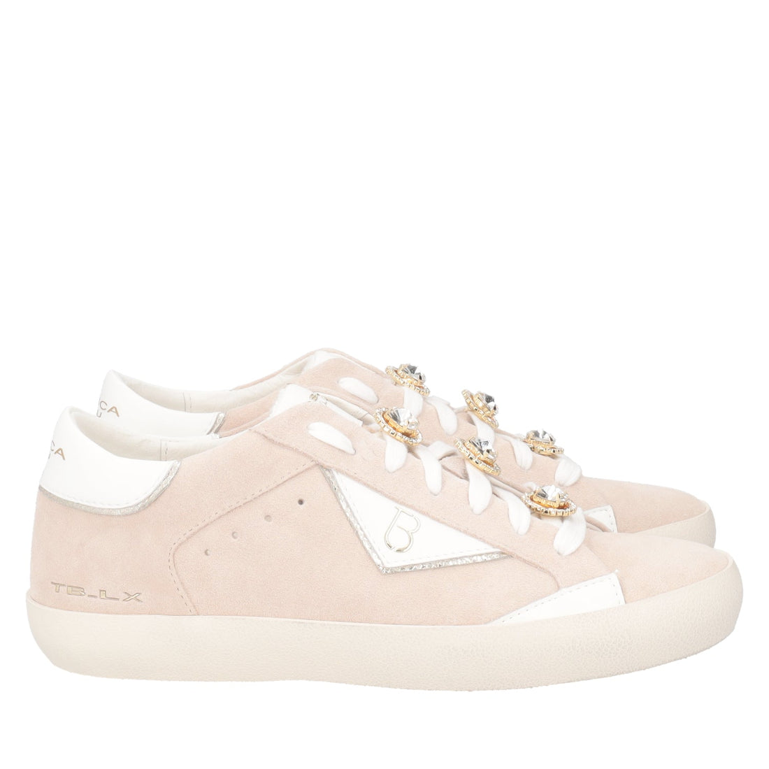 BEIGE SIRIUS LEATHER SNEAKER WITH ACCESSORY