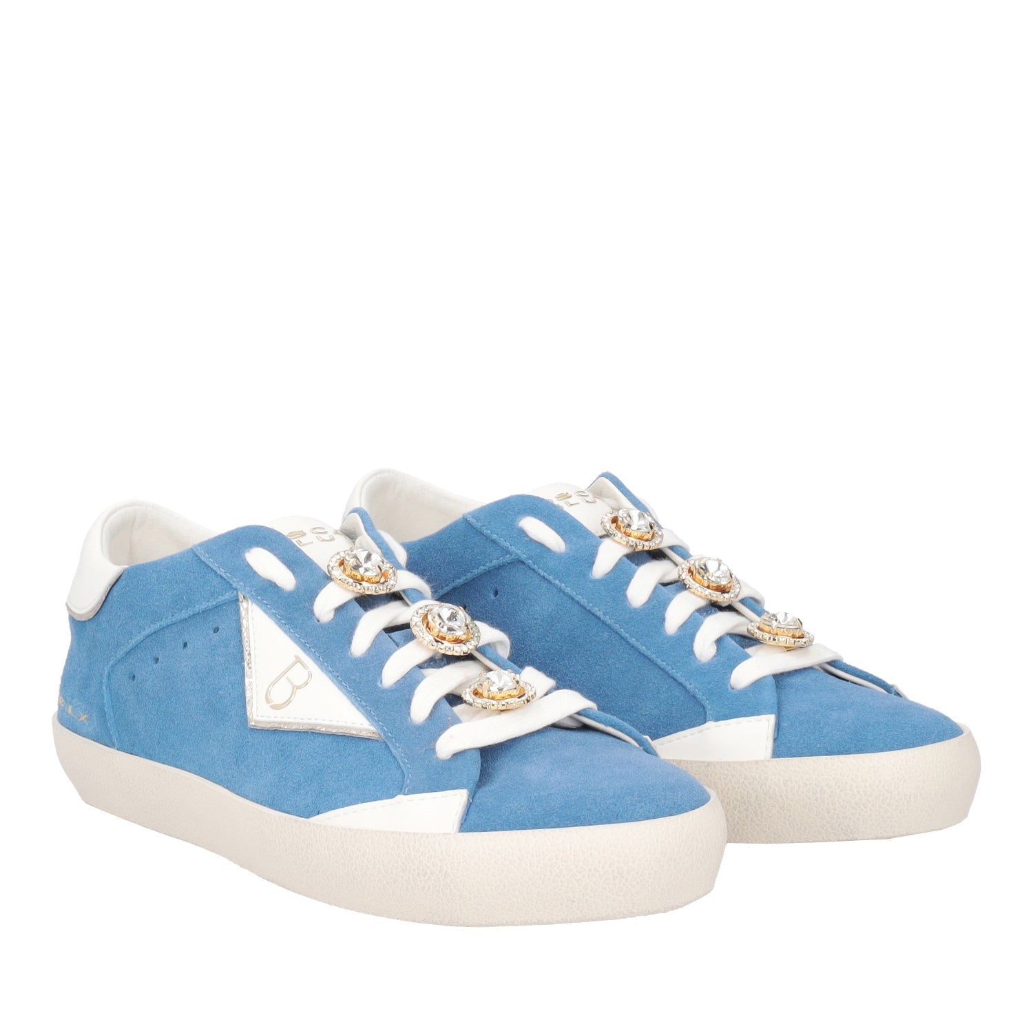 BLUE SIRIUS LEATHER SNEAKER WITH ACCESSORY