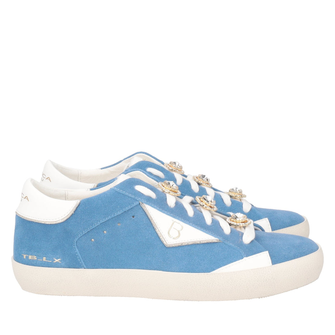 BLUE SIRIUS LEATHER SNEAKER WITH ACCESSORY