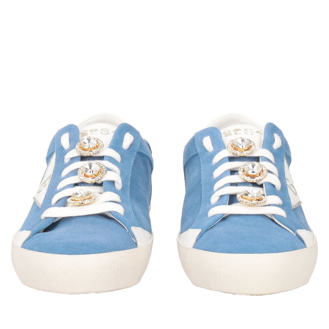 BLUE SIRIUS LEATHER SNEAKER WITH ACCESSORY