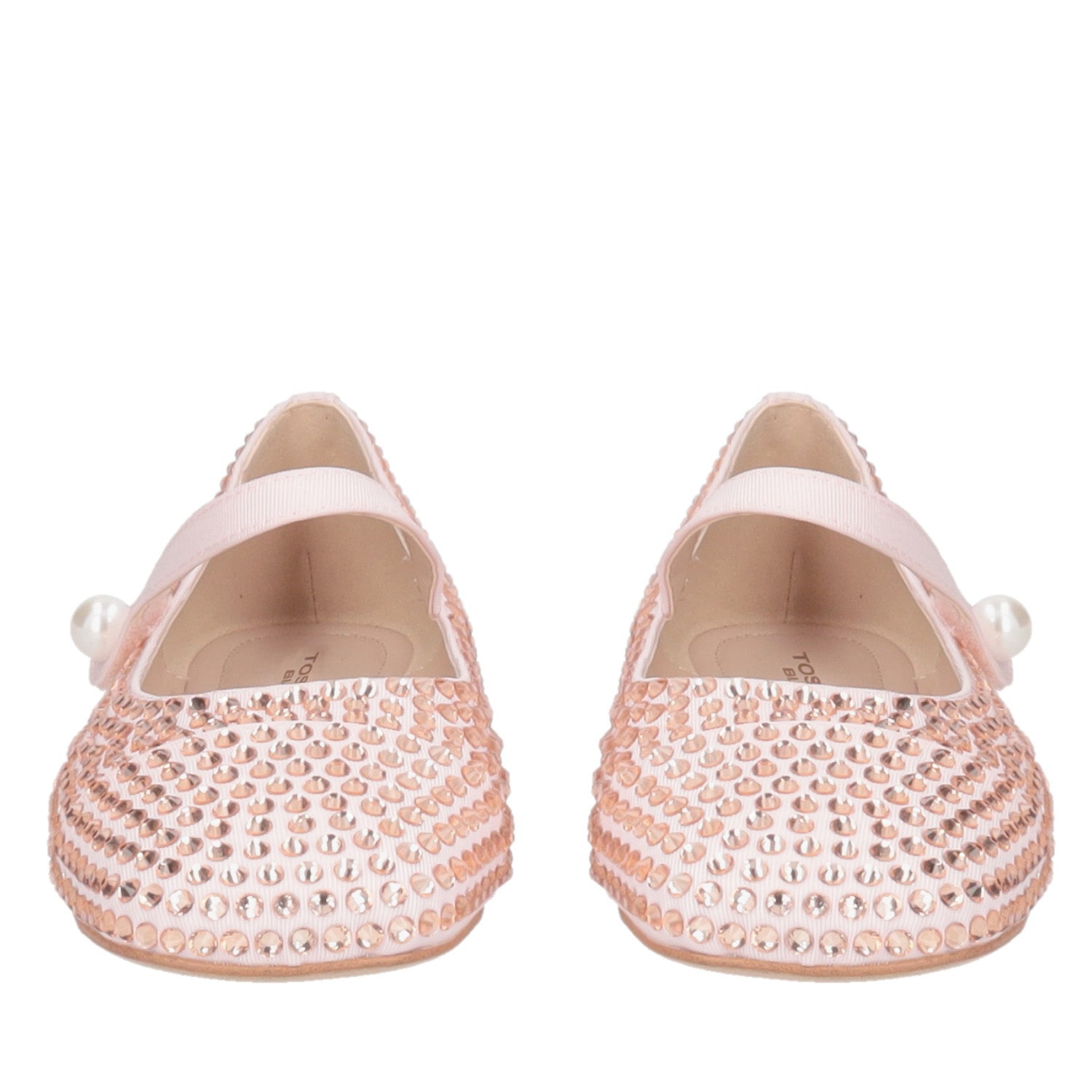 ToscaBlu ballerina eden in pelle con strass colore cipria ss2515s140 c16_2