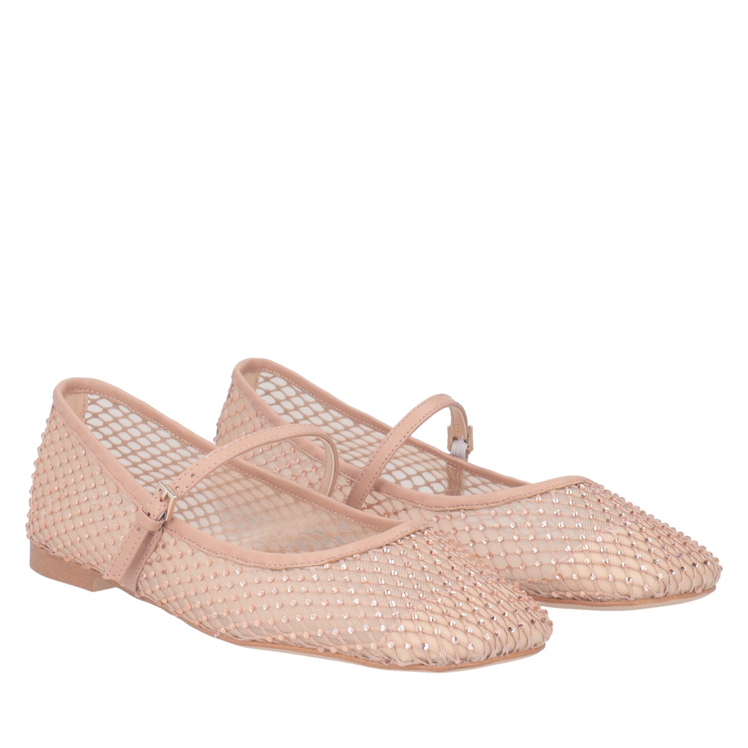 ToscaBlu ballerina eden in rete con strass colore cipria ss2515s143 c16_1