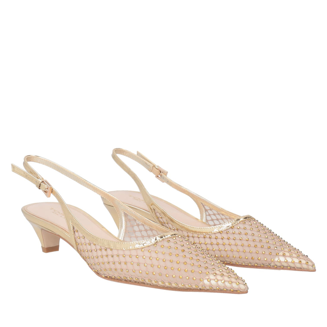 ToscaBlu slingback kelly in tessuto con strass colore oro ss2523s235 c98_1