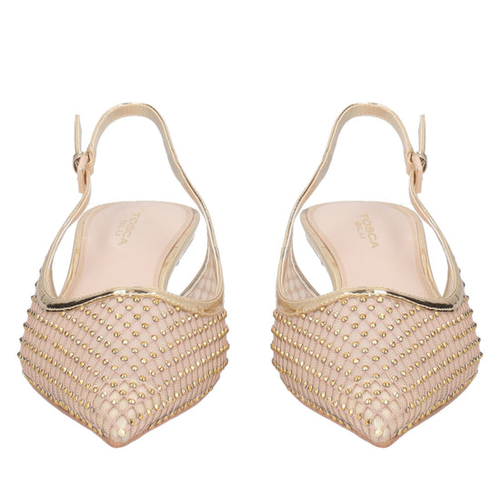 ToscaBlu slingback kelly in tessuto con strass colore oro ss2523s235 c98_5