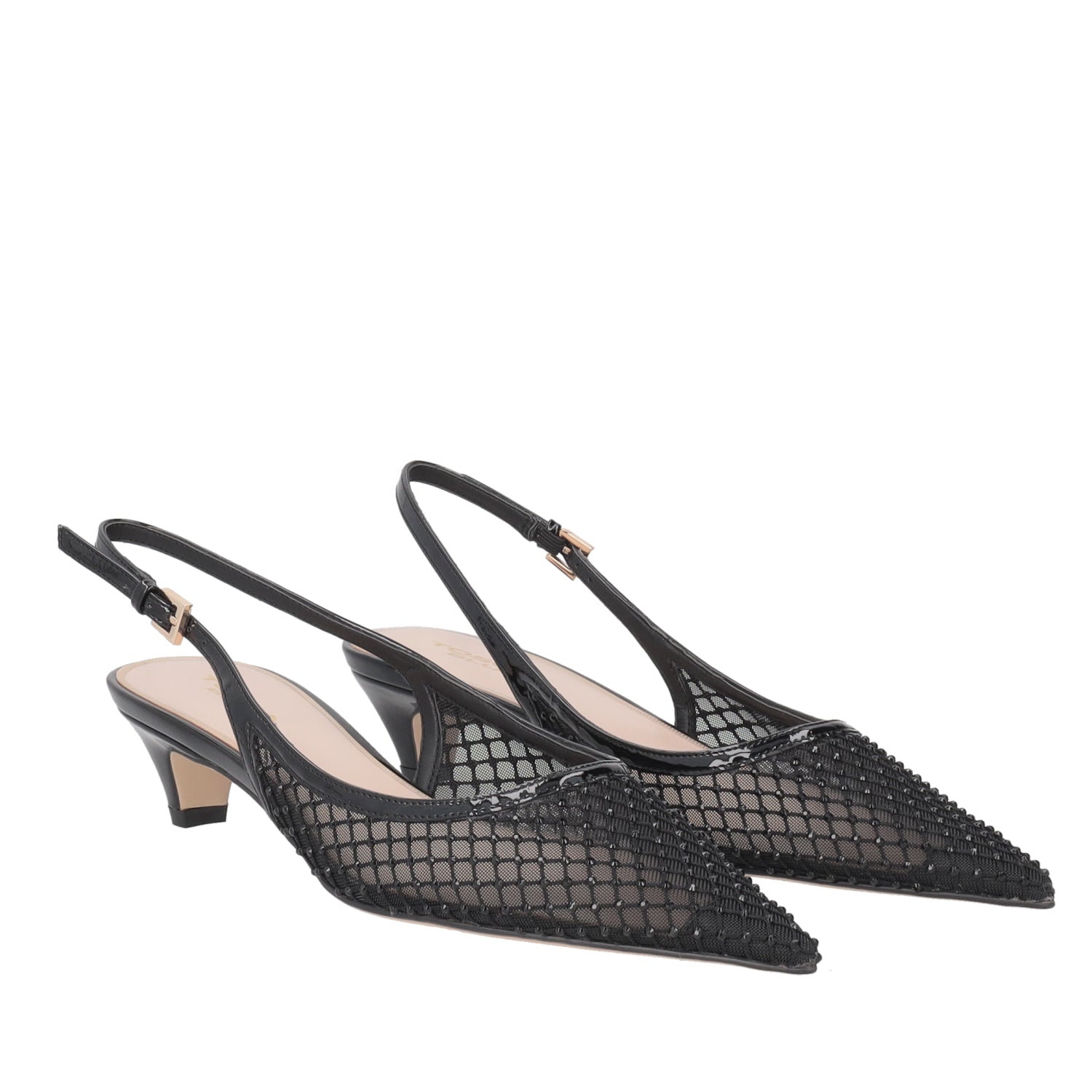 ToscaBlu slingback kelly in tessuto con strass colore nero ss2523s235 c99_1