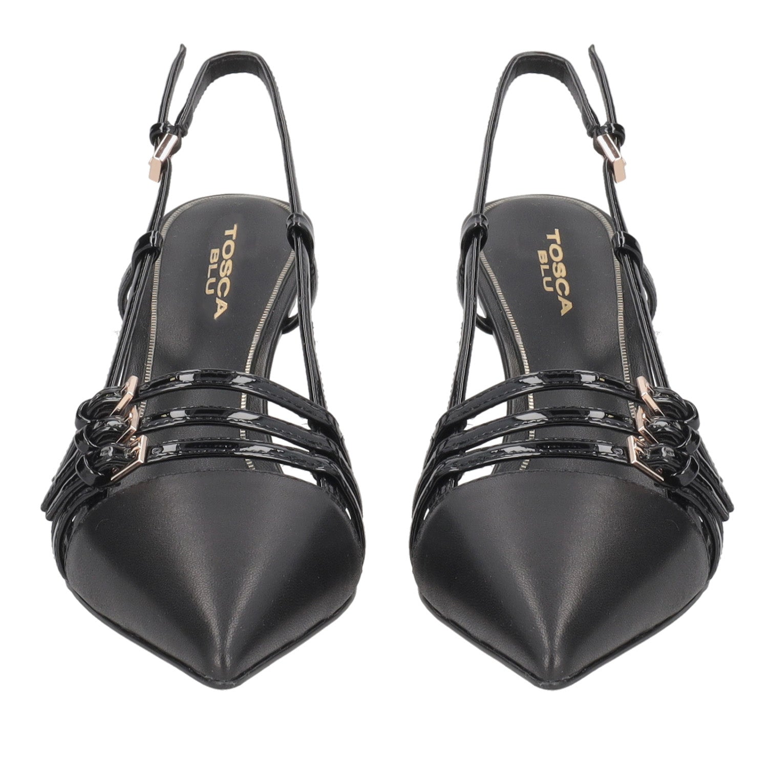 ToscaBlu slingback laurel in pelle e vernice colore nero ss2524s240 c99_2