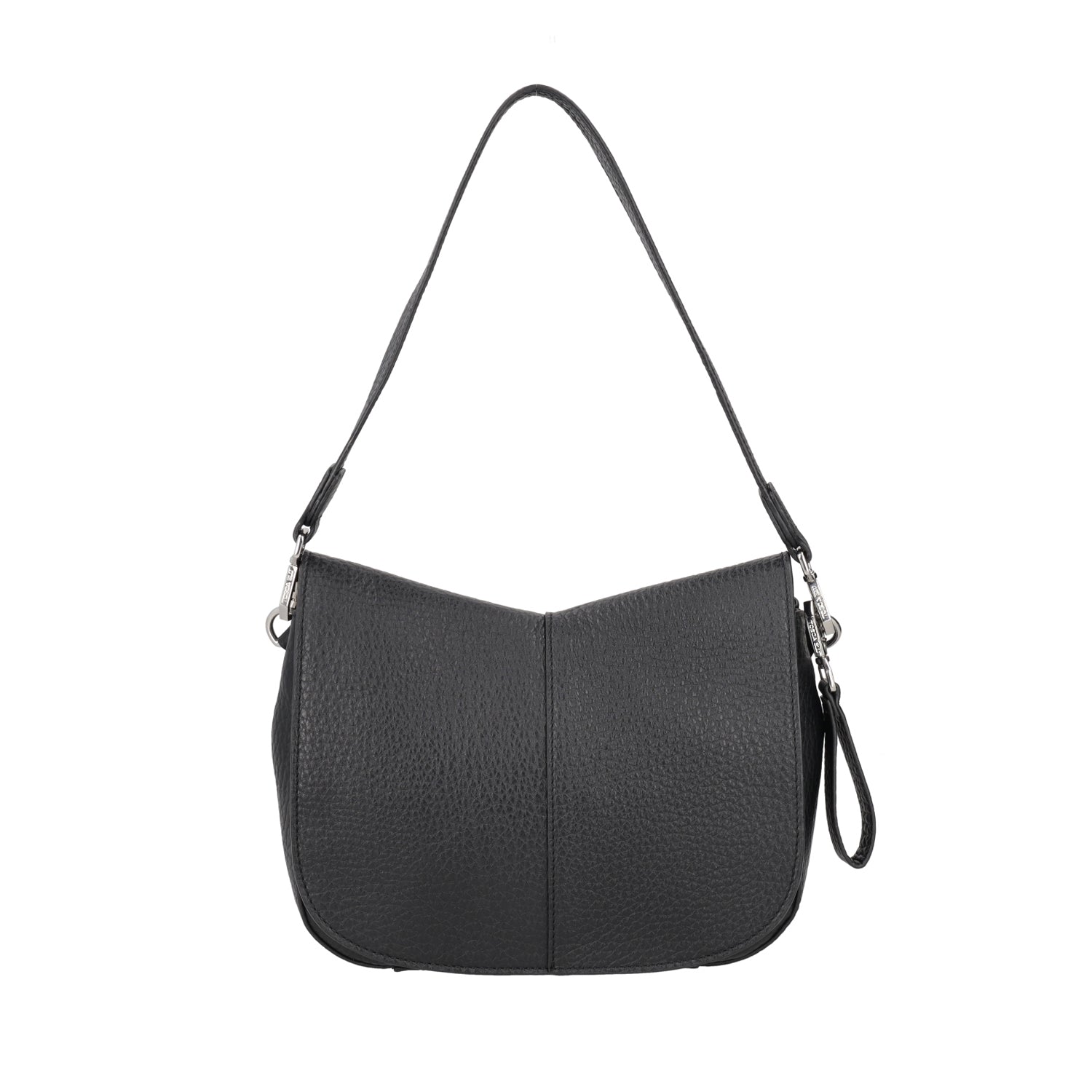 BLACK SIERRA LEATHER CROSSBODY BAG