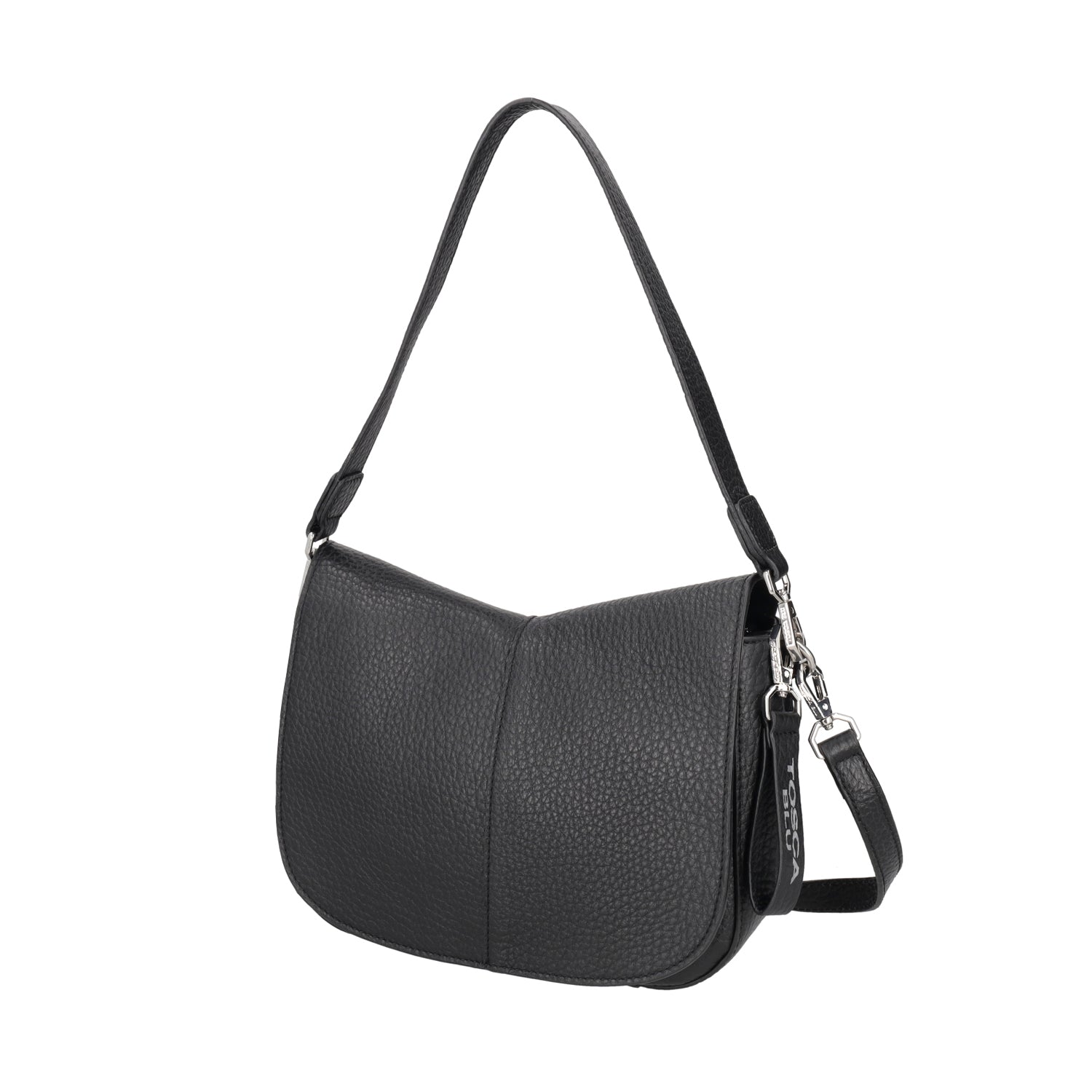 BLACK SIERRA LEATHER CROSSBODY BAG