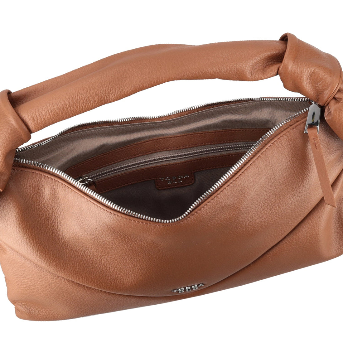 COGNAC MEDIUM CORTINA SHOULDER BAG