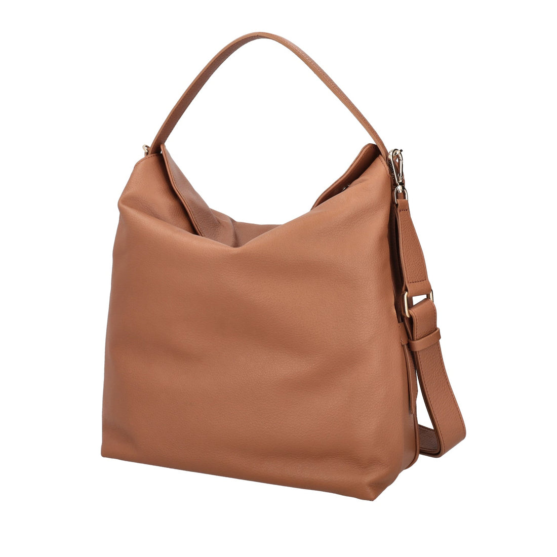 COGNAC ST. MORITZ CROSSBODY BAG IN SOFT LEATHER