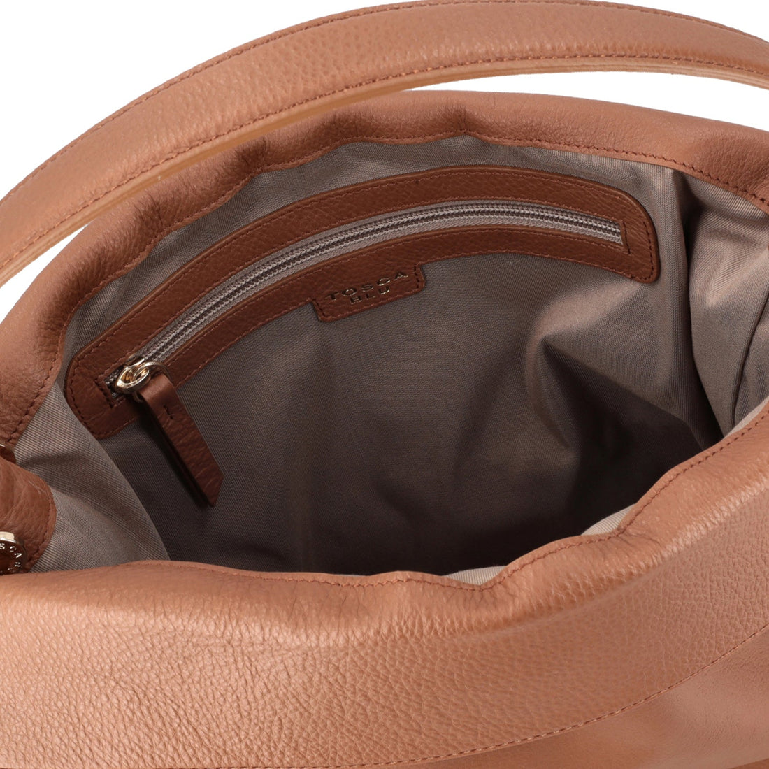 COGNAC ST. MORITZ CROSSBODY BAG IN SOFT LEATHER