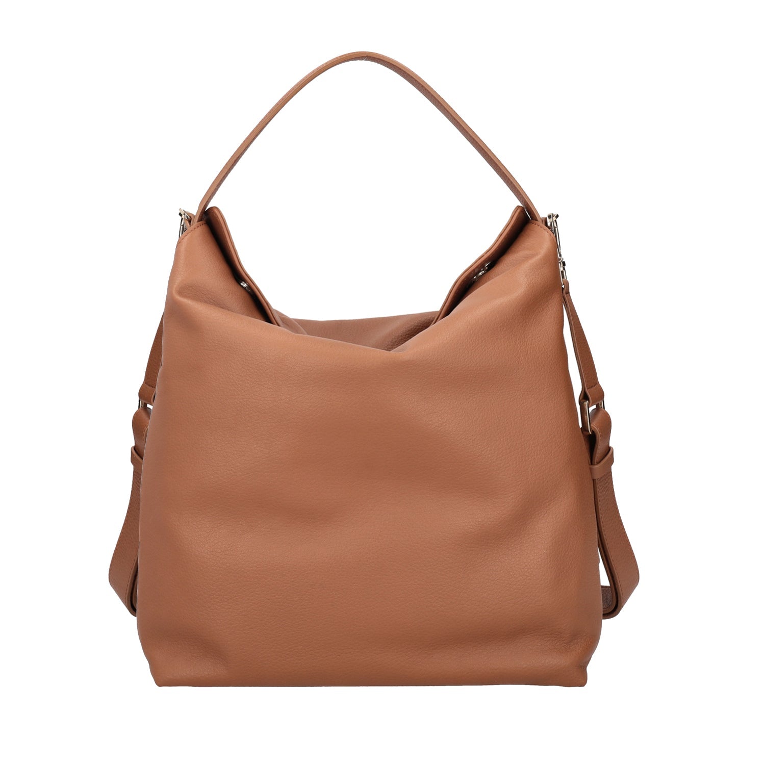 COGNAC ST. MORITZ CROSSBODY BAG IN SOFT LEATHER