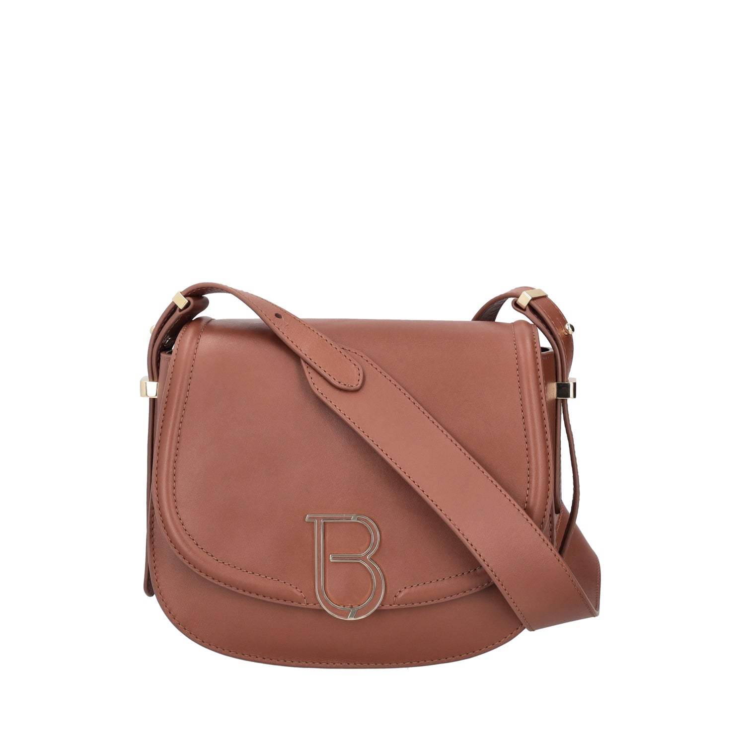 BROWN VERBIER CROSSBODY BAG WITH LOGO