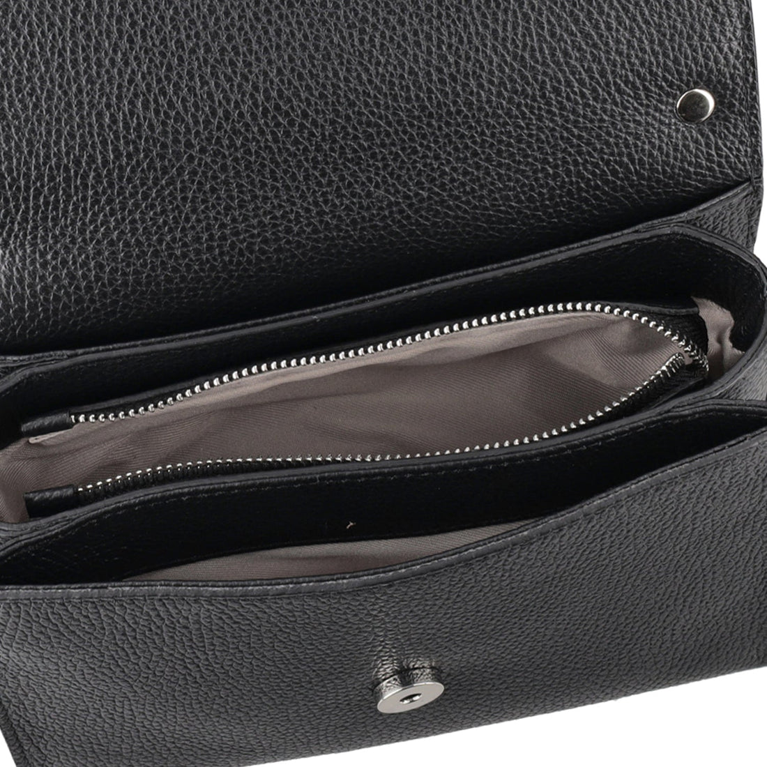 BLACK LIVIGNO HANDBAG WITH FLAP