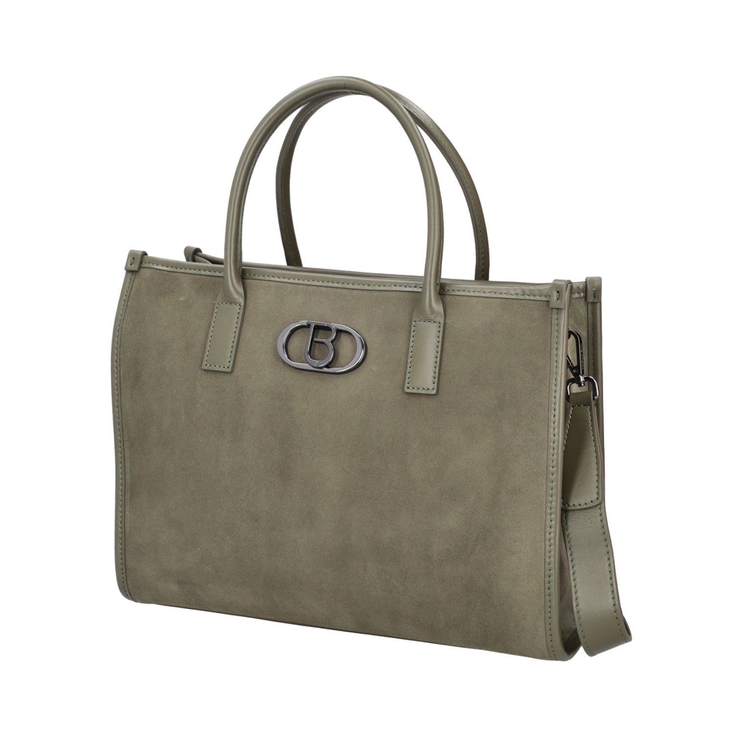 GREEN MONTANA TOTE BAG IN SUEDE LEATHER