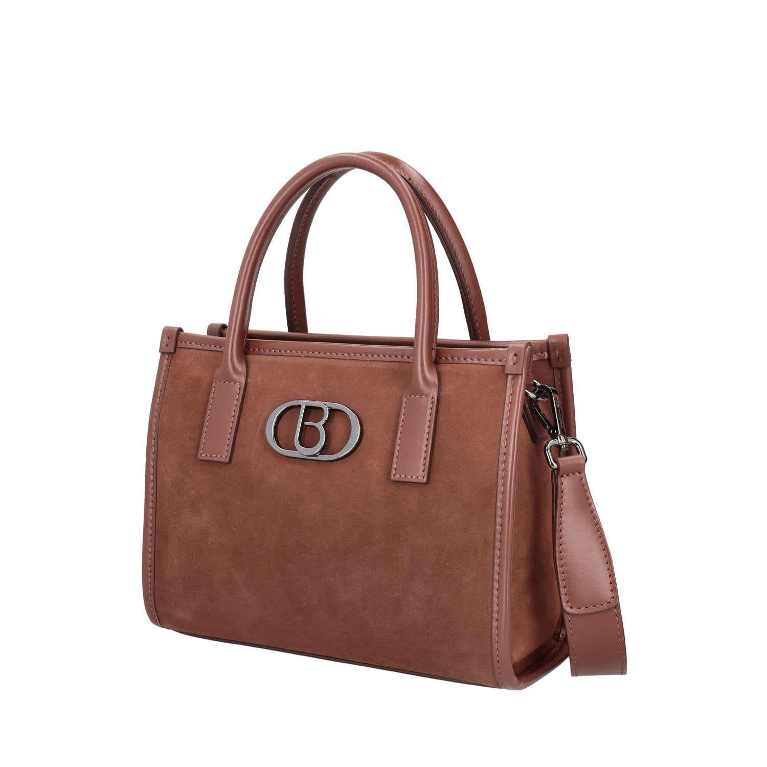 BROWN MONTANA MEDIUM TOTE IN SUEDE LEATHER