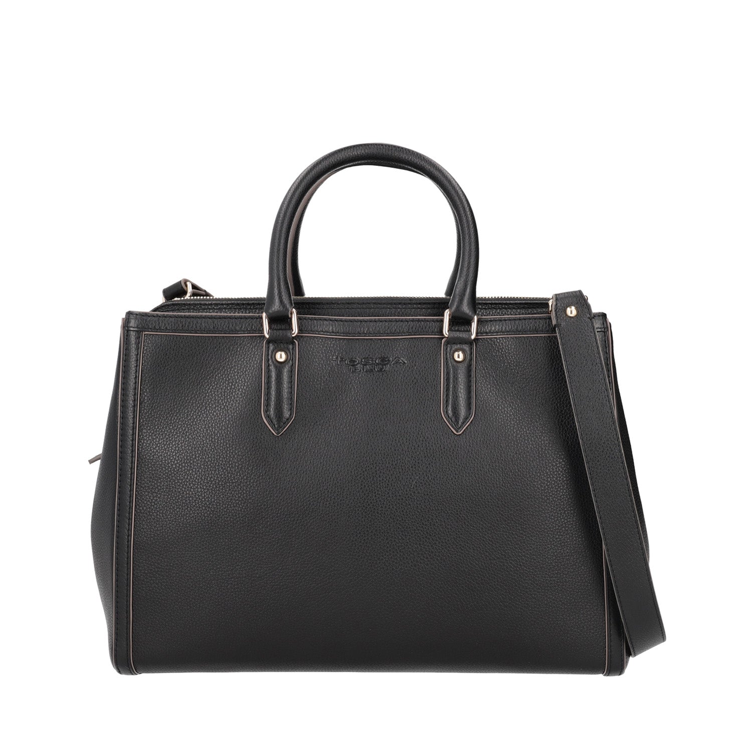 BLACK SESTRIERE BUSINESS BAG WITH SHOULDER STRAP