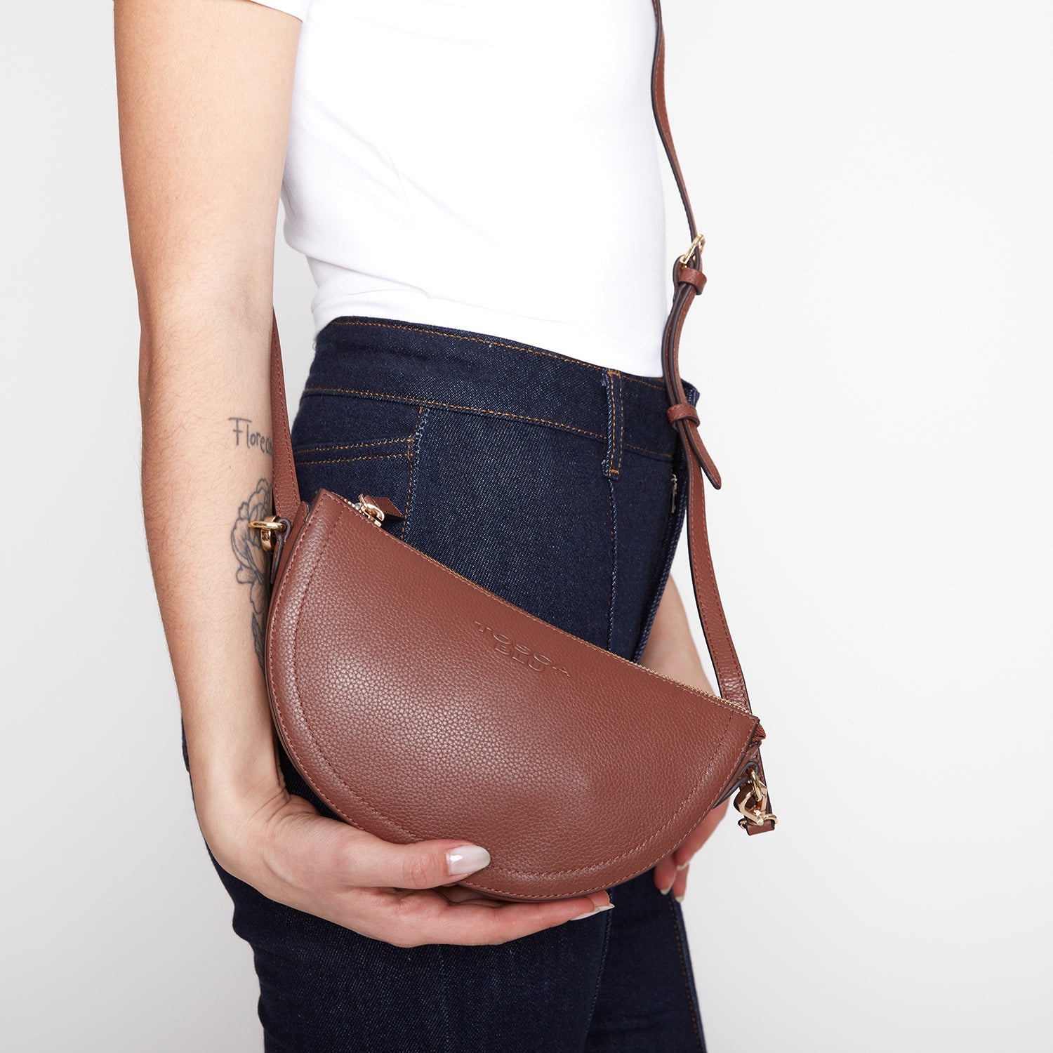 BROWN SESTRIERE CROSSBODY BAG