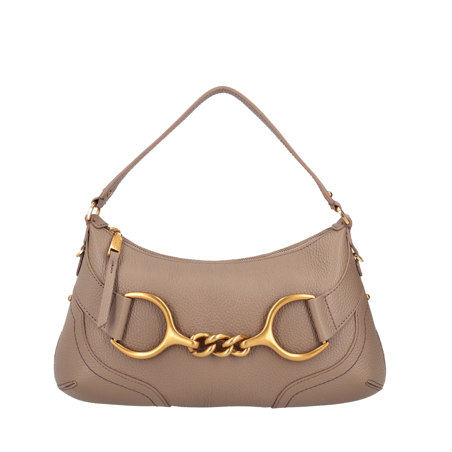 MUD BOREAL SHOULDER BAG WITH GOLDEN ACCESSORY