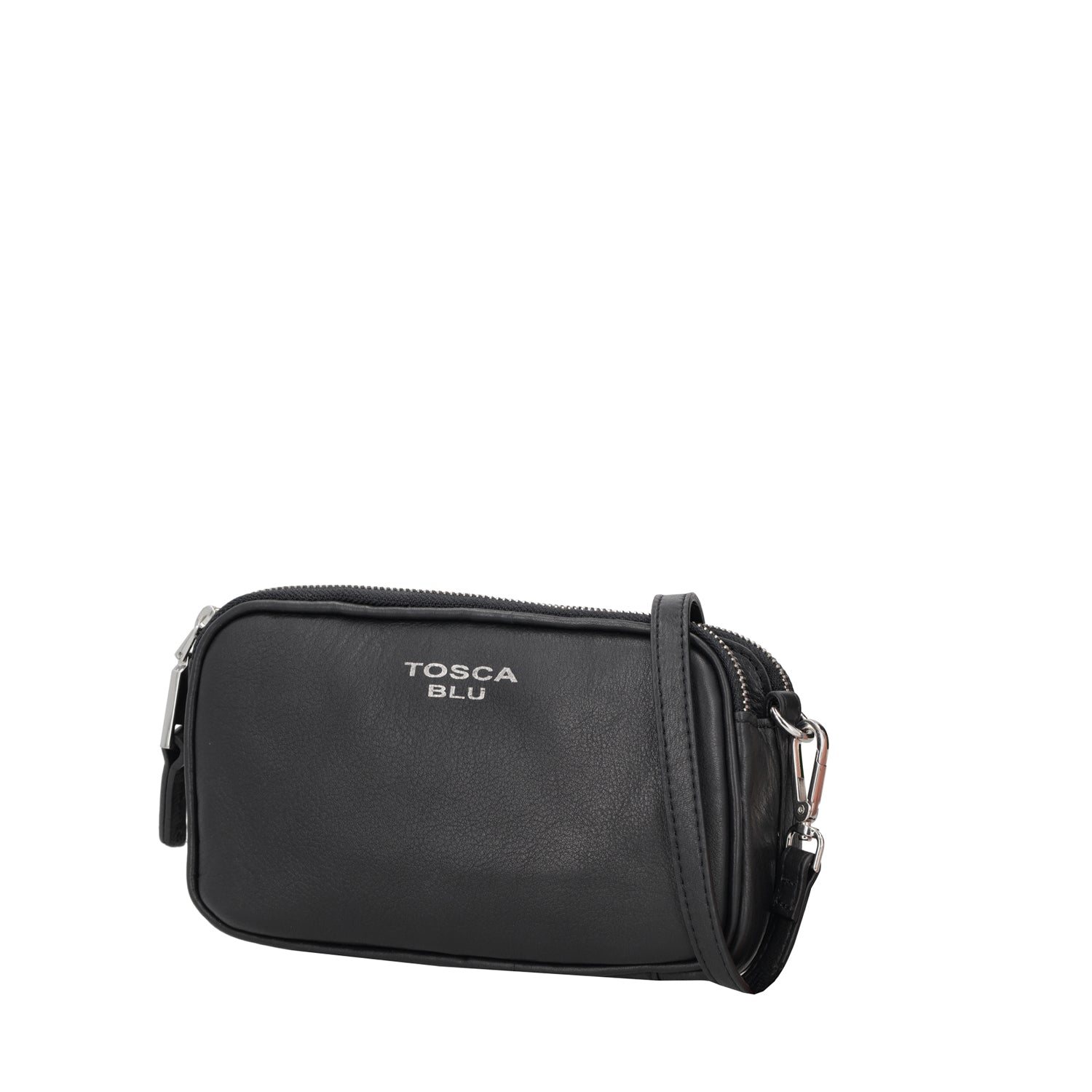 BLACK BASIC WALLETS CROSSBODY BAG