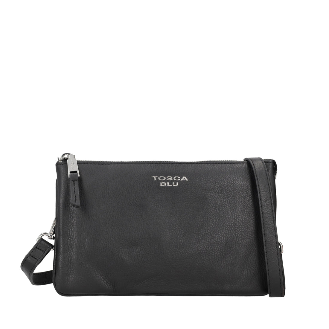 BLACK BASIC WALLETS MULTI POCKETS CROSSBODY BAG