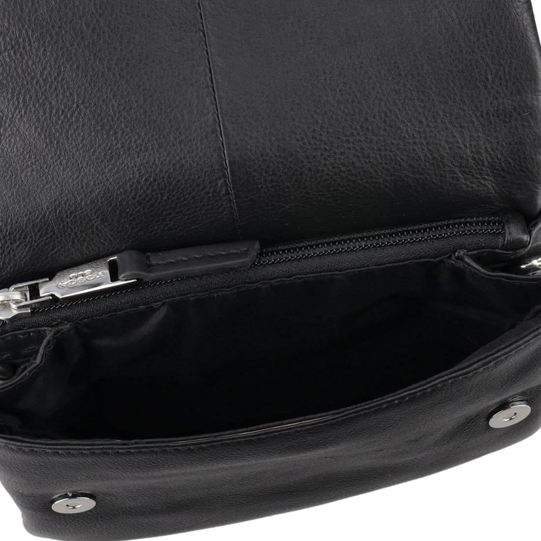 BLACK BASIC WALLETS CROSSBODY BAG WITH FLAP