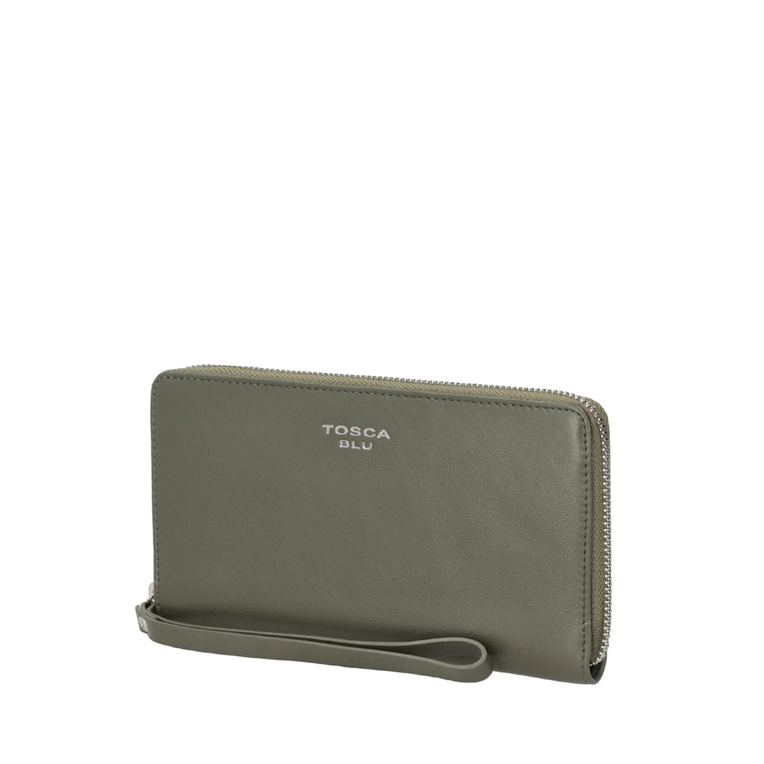 GREEN ZIP AROUND BASIC WALLETS