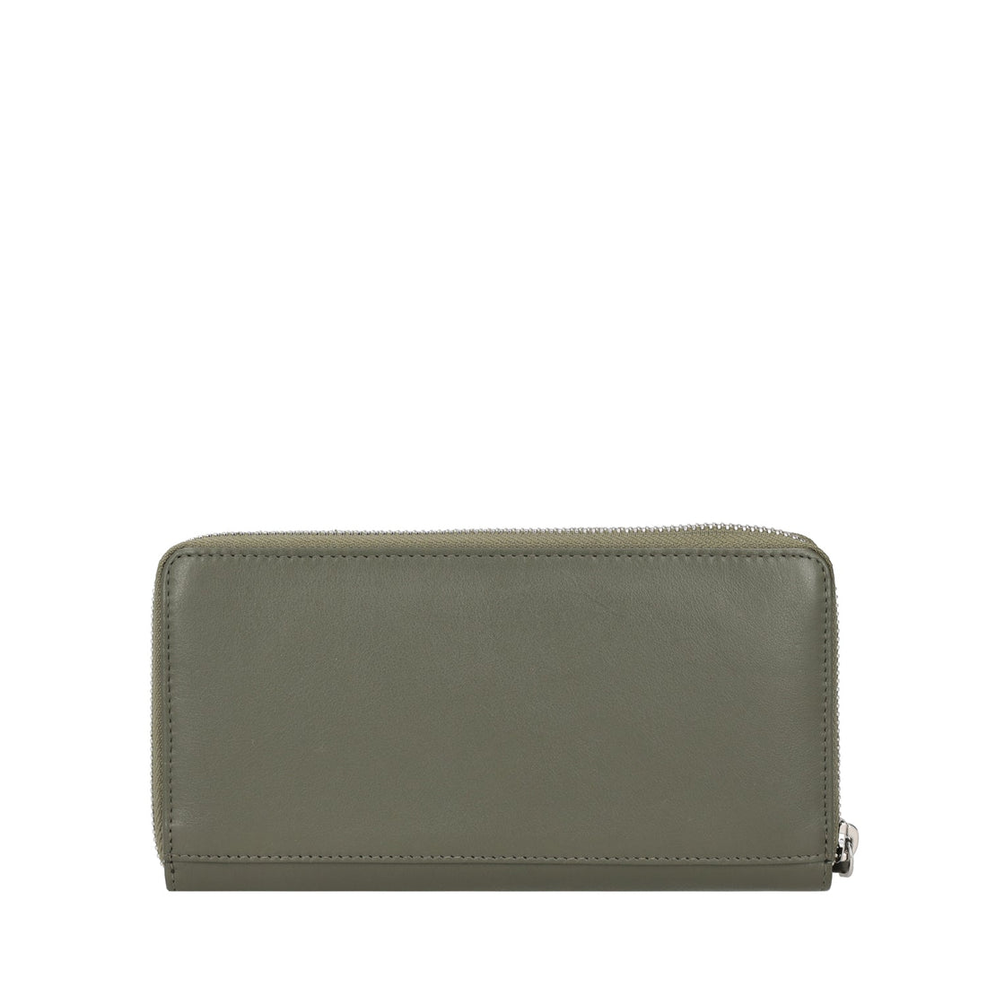 GREEN ZIP AROUND BASIC WALLETS